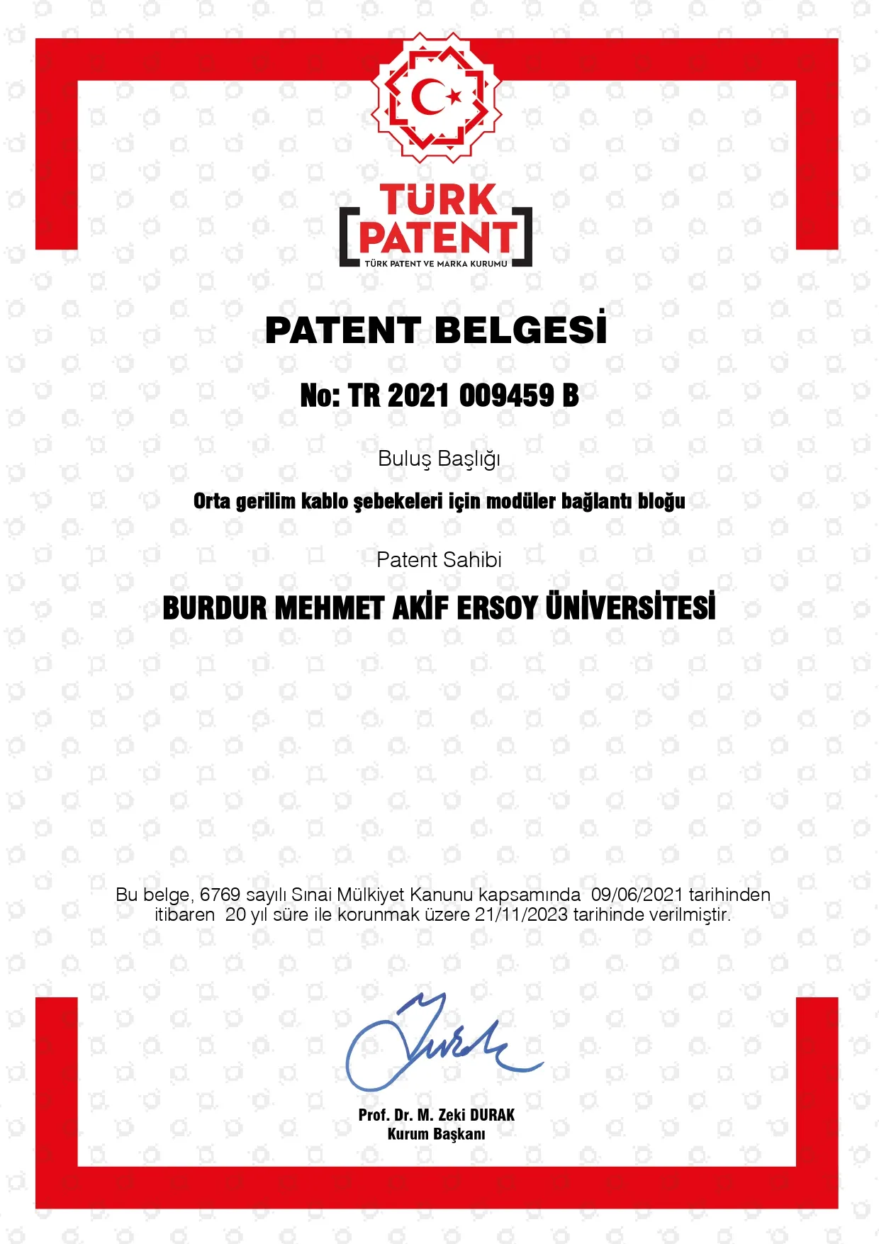 Patent Tescil Belgelerimiz — görsel 3