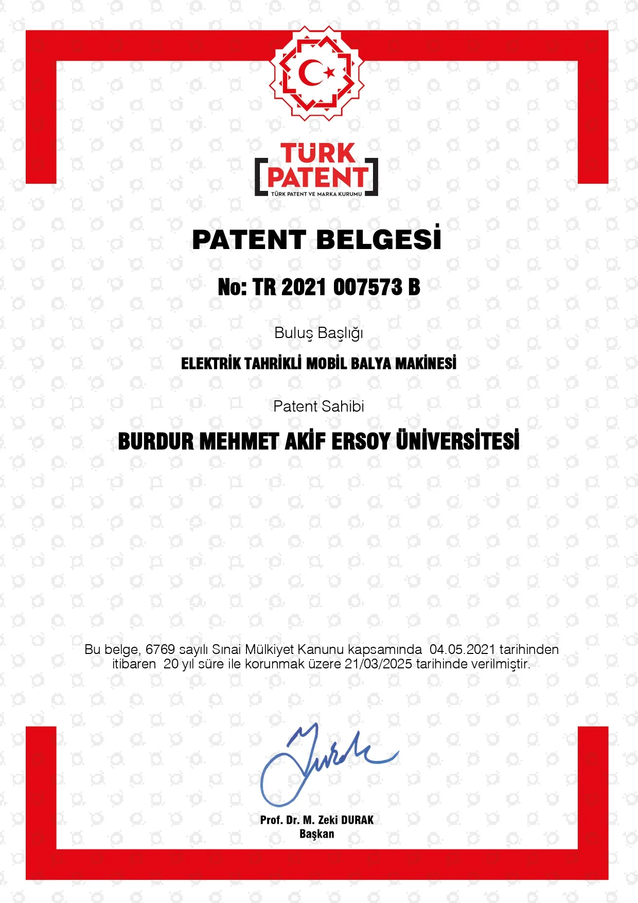 Patent Tescil Belgelerimiz — görsel 8