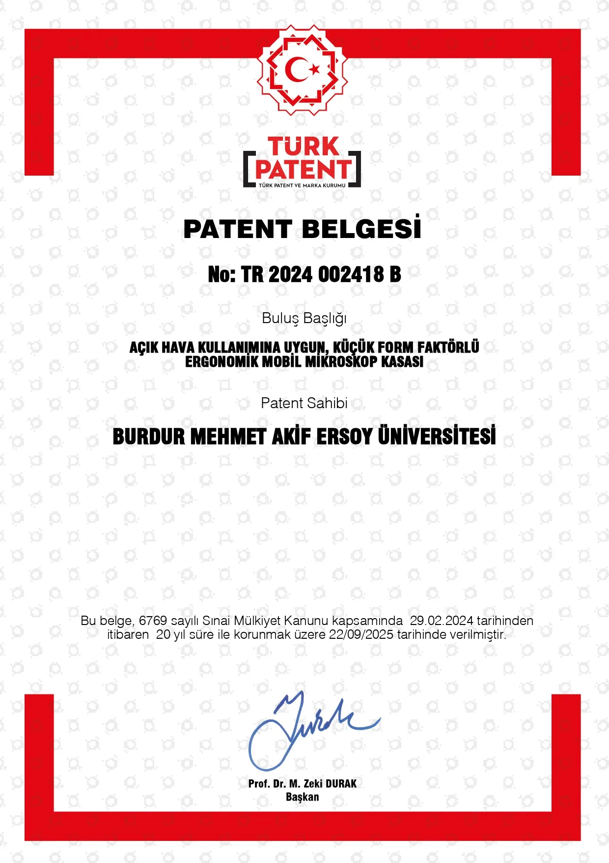Patent Tescil Belgelerimiz — görsel 9