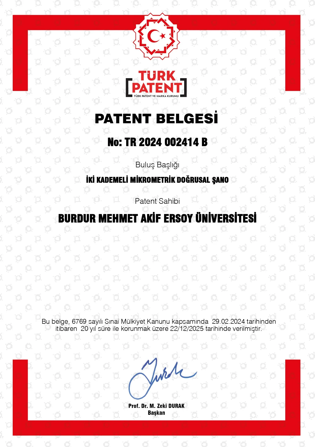 Patent Tescil Belgelerimiz — görsel 13