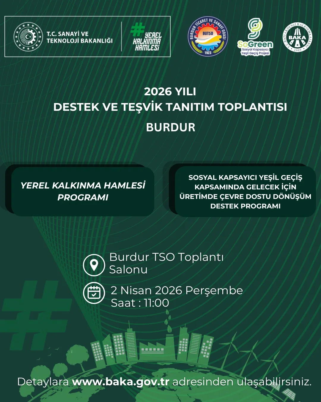 Burdur’da Yerel Kalkınma ve Yeşil Dönüşüm Dönemi Başlıyor!